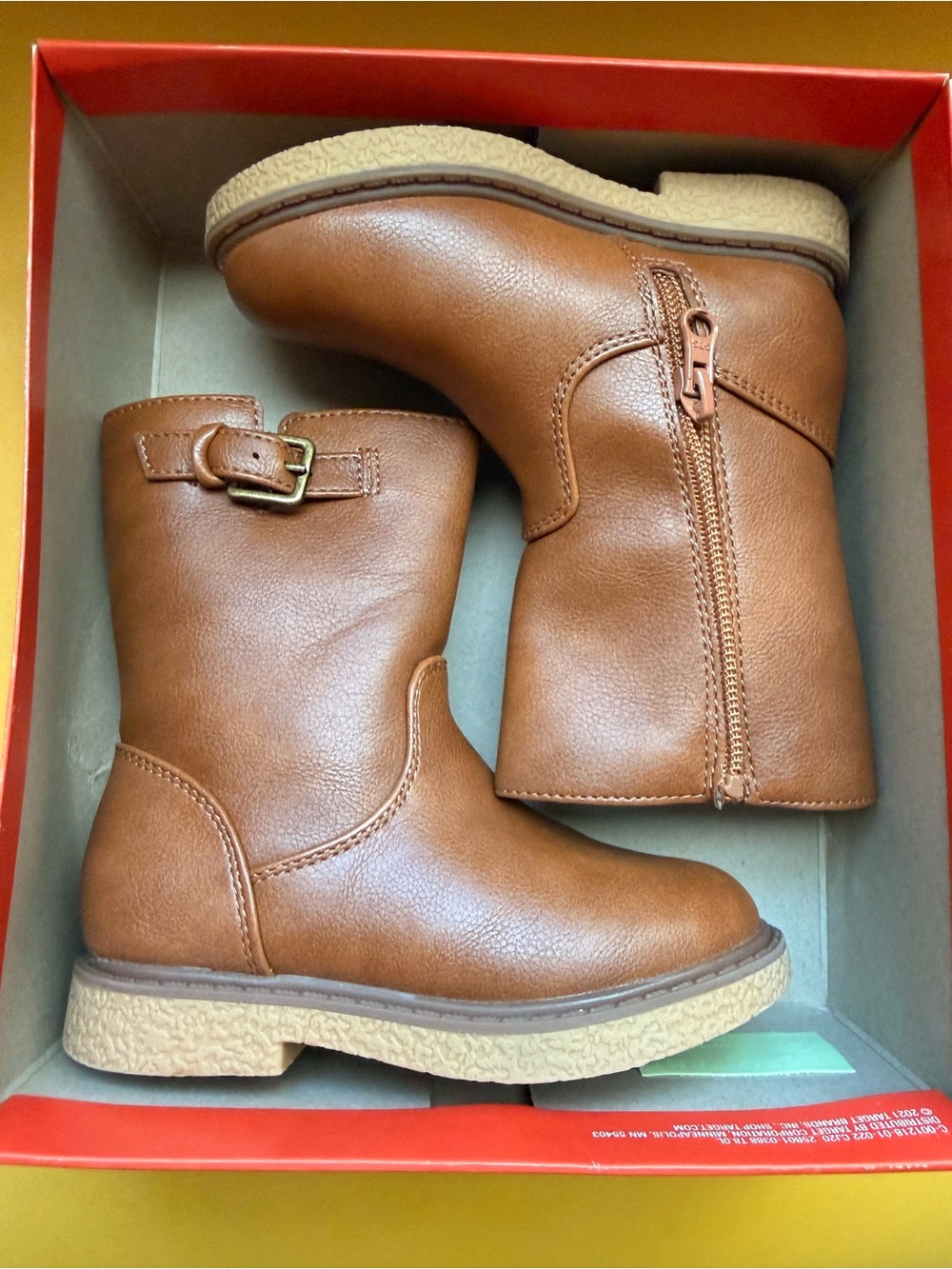 Cat & Jack Tan Brown Girls Boots